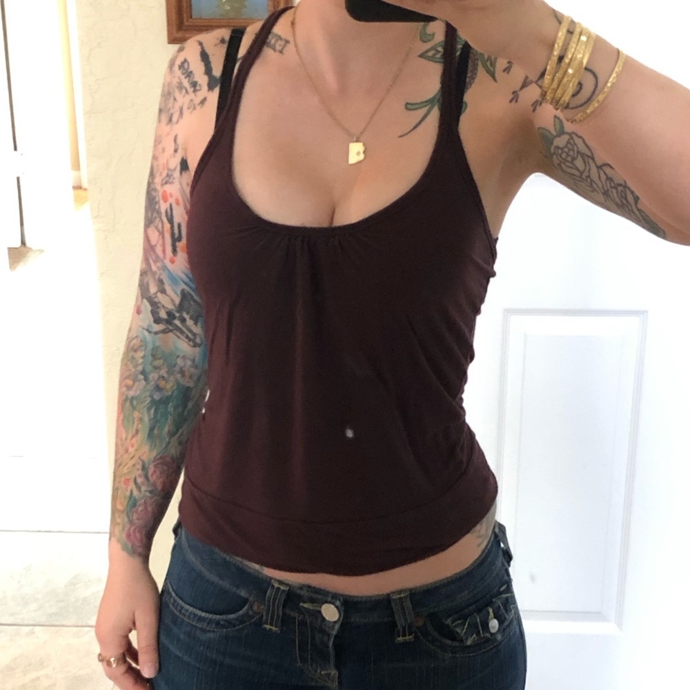 Brown tank top bought at Nordstrom